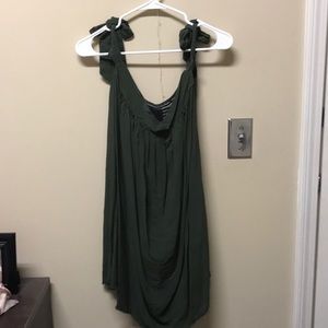 Green “blue life” dress